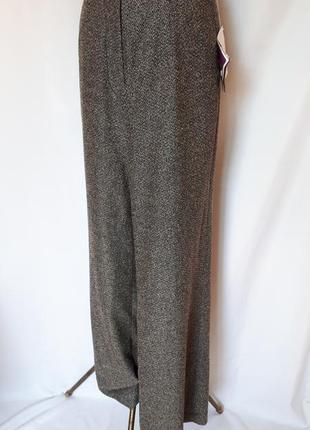 Прямые брюки с высокой посадкой merrytime (размер 38)9 фото