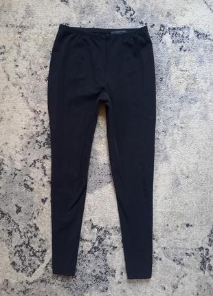 Утягивающие брендовые черные штаны леггинсы скинни с высокой талией rafaello rossi, 38 размер.