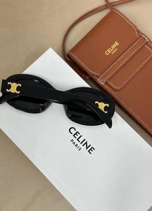 Очки в стиле celine черные