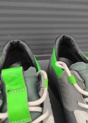Кросівки ecco multi - vent шкіряні gore tex green leather shoes8 фото