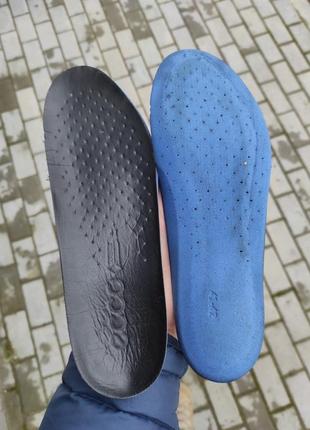 Кросівки ecco multi - vent шкіряні gore tex green leather shoes10 фото