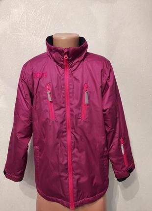 Лыжная спортивная розовая куртка, курточка демисезон, непродувайка
