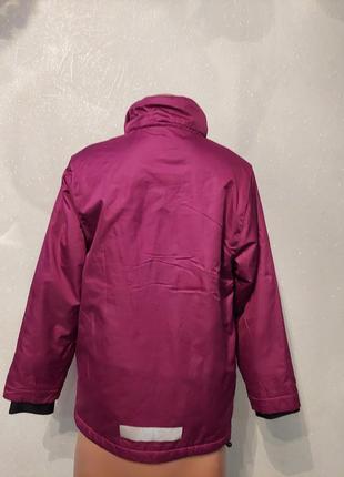 Лыжная спортивная розовая куртка, курточка демисезон, непродувайка2 фото