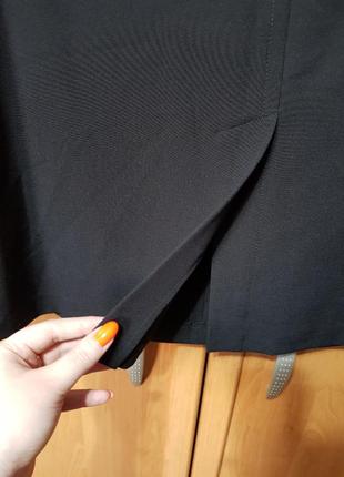 Стильная юбка, черная классическая юбочка миди, спідниця4 фото