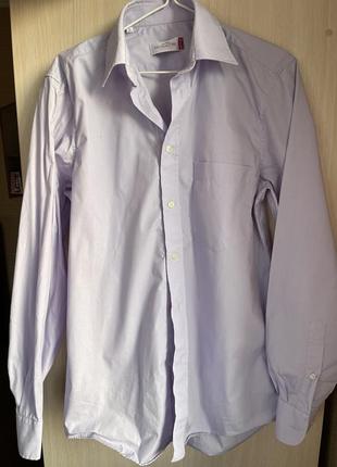Базовая рубашка gloriette свободный крой лавандовая