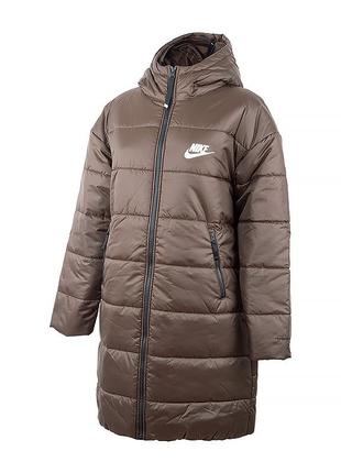 Жіноча куртка nike w nsw syn tf rpl hd parka коричневий l (dx1798-237 l)