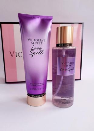 Подарочный набор victoria's secret love spell виктория сикрет оригинал