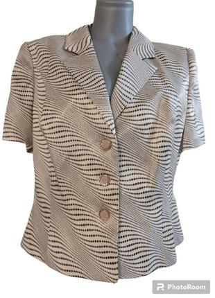 Элегантный классический винтажный женский жакет размер 48 украина