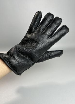 Чоловічі рукавиці з утепленням draper, натуральна шкіра7 фото