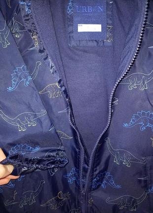 Ветровка летняя куртка на х/б подкладке легкая демисезонная курточка динозавры для мальчика 5-6 лет5 фото