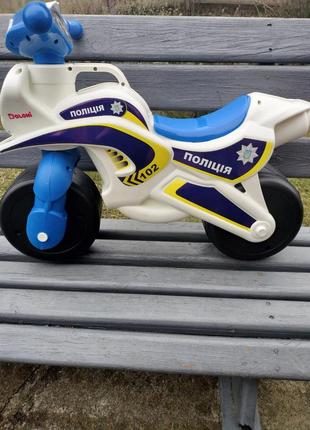 Мотоцикл, мотобайк детский музыкальный. полиция