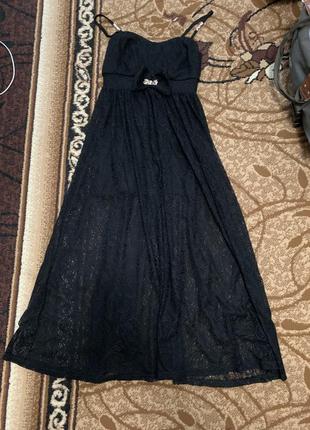 Красивое ажурное платье1 фото