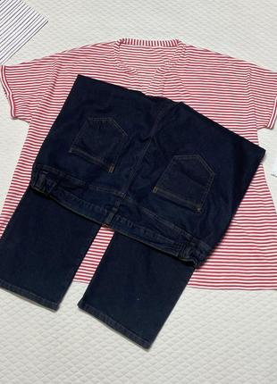 Классные прямые темно-синие джинсы бренда m&co 👖5 фото