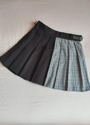 Теннисная юбка,комбинированная юбка в складку,готическая юбка размера plus9 фото