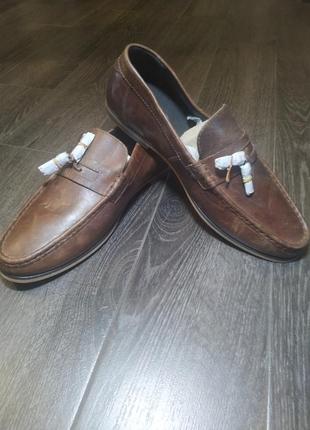 Кожаные мужские туфли, олферы asos3 фото