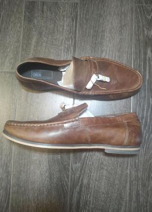 Кожаные мужские туфли, олферы asos7 фото