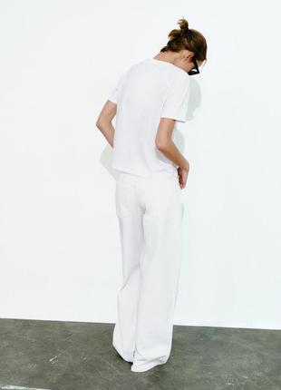 Белые джинсы с разрезами zara new2 фото
