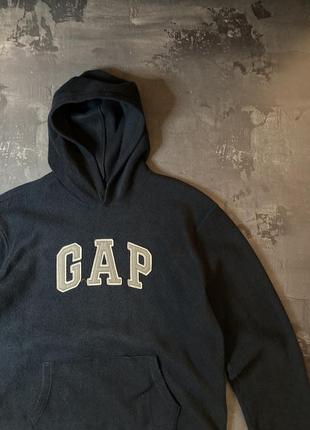 Gap fleece hoodie big logo original мужское флисовое худи1 фото