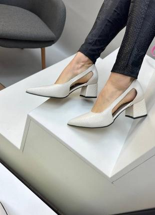 Женские туфли из натуральной кожи новая коллекция 20243 фото
