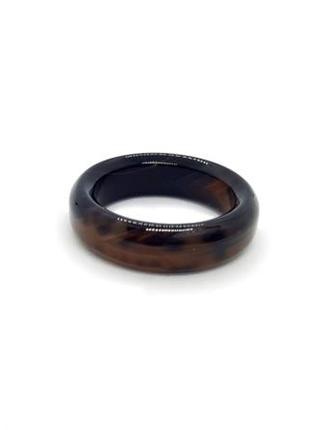 🤎💍 кольцо натуральный камень черно-коричневый агат р.16,5 19,5