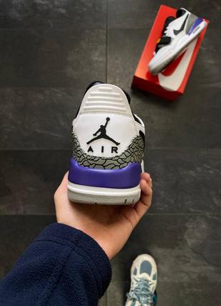 Nike air jordan legacy low tech white violet.4 фото