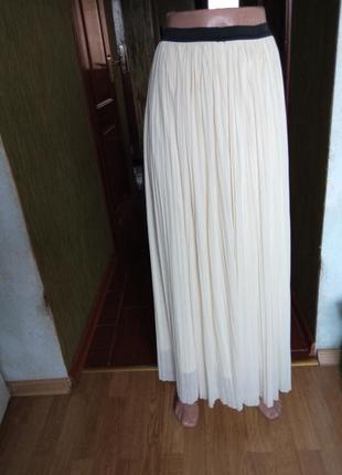 Шикарная юбка сетка, плиссе