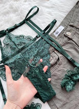 Портупея, кружевной пояс для чулок с трусиками