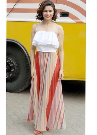 Длинная юбка плиссе с оздоровиком от h&amp;m2 фото