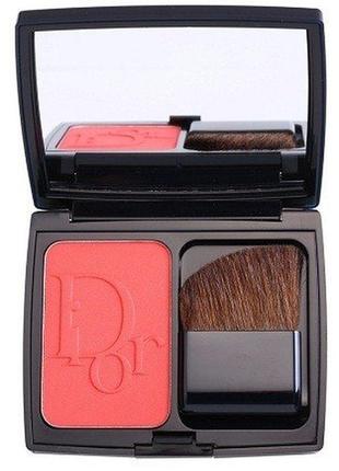 Компактные румяна diorblush vibrant colour powder blush 896 redissimo тестер, сменный блок, фото 2 р1 фото