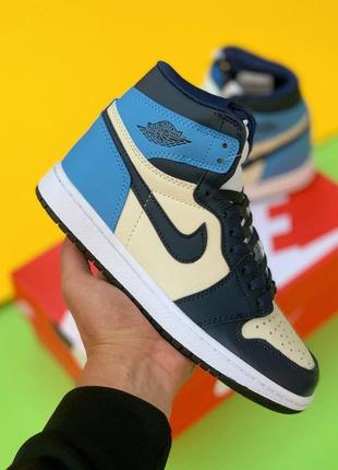 Женские кроссовки jordan retro 1 high люкс качество