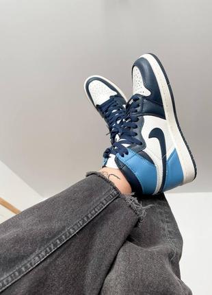 Женские кроссовки jordan retro 1 high люкс качество3 фото