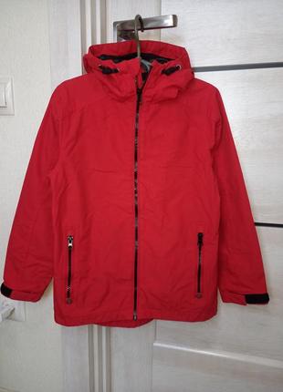 Червона вітровка вітрівка куртка дощовик на підкладці сітка легка демісезонна курточка next 7 років5 фото