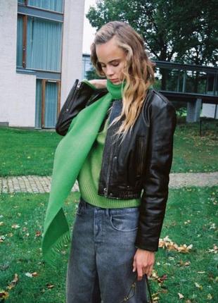 Куртка кожаная zara4 фото