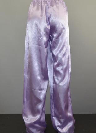 Атласные, красивые штаны, низ от пижамы (xl)3 фото
