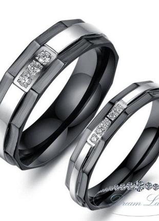 Парные кольца для влюбленных из нержавеющей медицинской стали 021