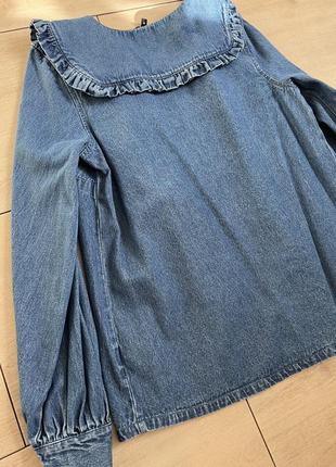 Джинсова блуза-сорочка3 фото