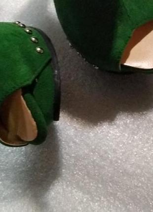 Розпродаж rainbow фірмові босоніжки зелені туфлі6 фото