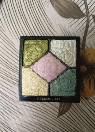 Пятицветные тени dior 5 couleurs colour eyeshadow palette 441 garden pastels сменный блок3 фото