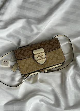 Сумочка coach large morgan square crossbody bag9 фото