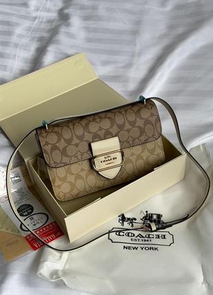 Сумочка coach large morgan square crossbody bag8 фото