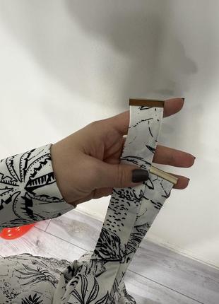 Удлиненная рубашка-платье с фиксацией на талии