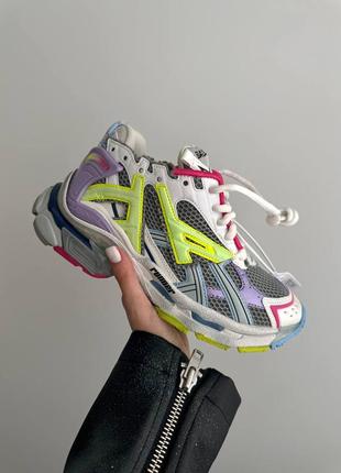 Женские кроссовки баленсиага balenciaga runner trainer neon colors premium