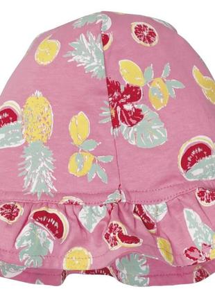 Набор для девочки (футболка, капри и панама), рост 122-128, цвет розовый6 фото