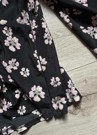 Блуза топ с длинным рукавом и цветочным принтом в крестьянском стиле asos design9 фото