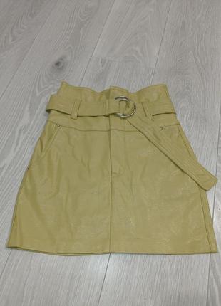 Кожаная юбка bershka