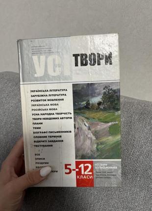 Твори з української мови, української та зарубіжної літератури