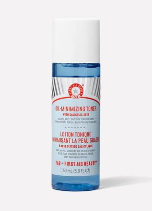 Безспиртовий тонік із саліциловою кислотою first aid beauty oil-minimizing toner5 фото