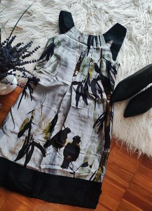 Платье из натурального шелка от дорогого бренда