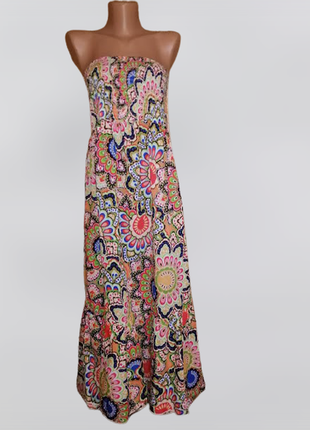 🧡🧡🧡длинное легкое платье, сарафан в цветочный принт 18\46 р. george🧡🧡🧡1 фото