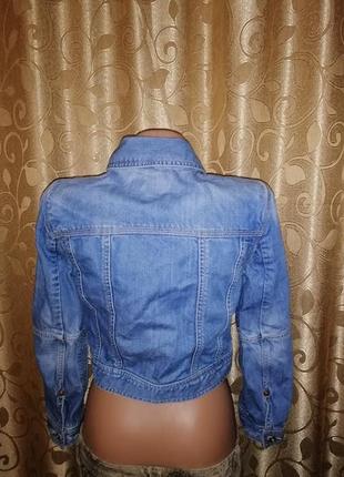 💙💙💙стильная короткая женская джинсовая куртка, пиджак, жакет river island💙💙💙7 фото